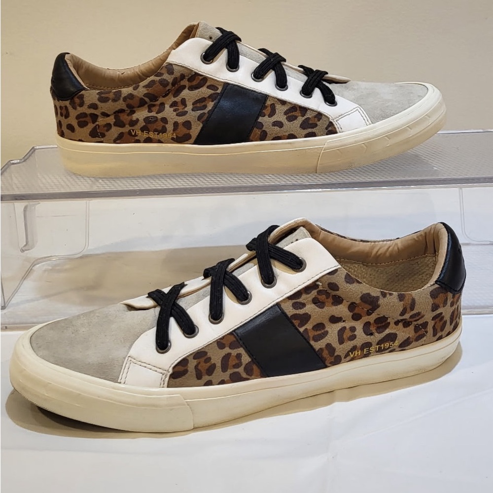 VINTAGE HAVANA Dina crazy leopard print sneakers